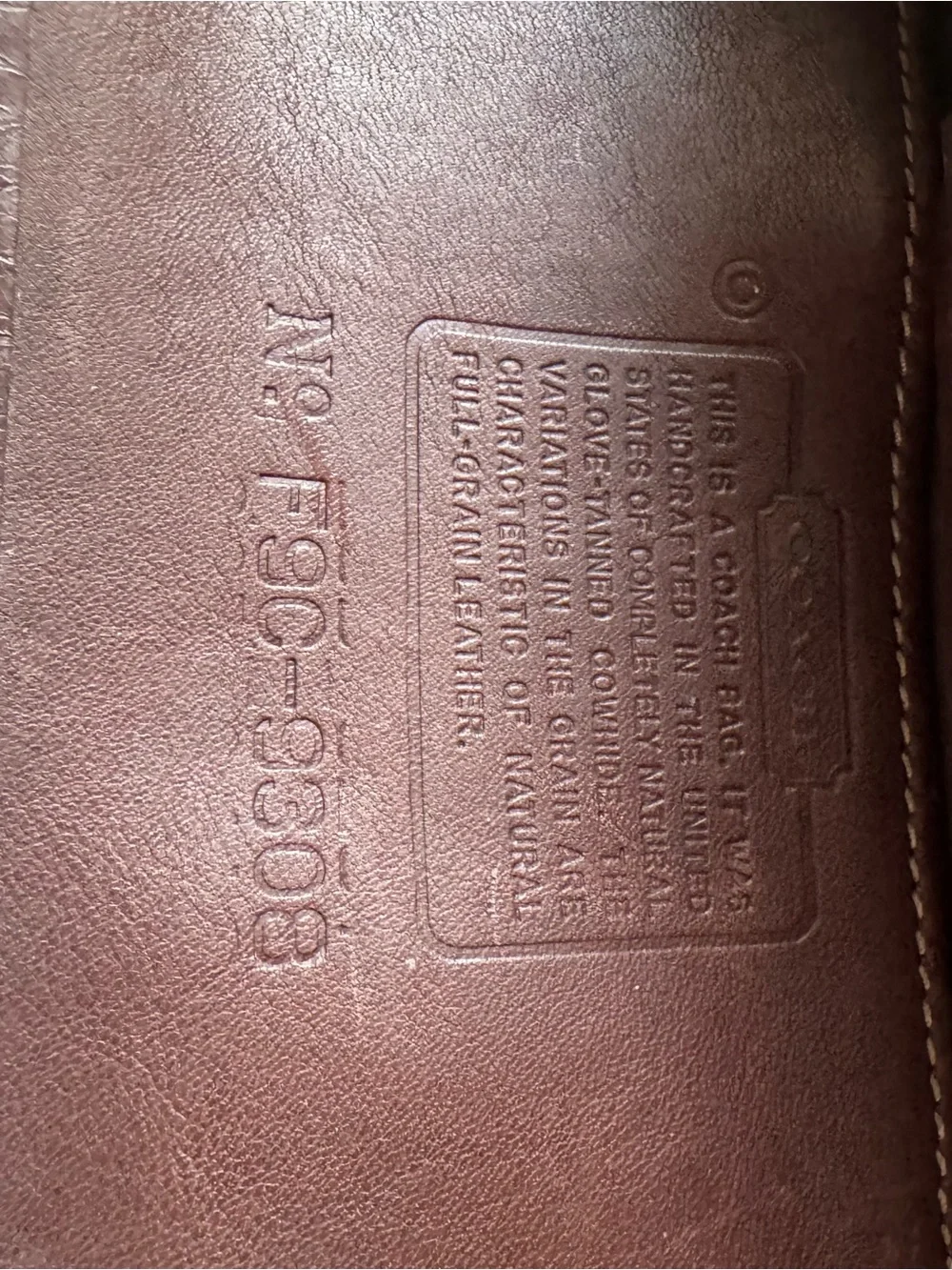 Coach vintage 9308